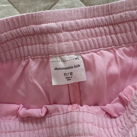 Abercrombie Kids Pink Cotton Pants Sz 11/12 - Picture 3 of 4